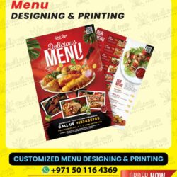 Menu and Flyers Printing in Gulf Line Sharjah